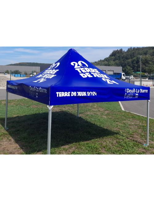 Personnalisation toit de tente pliante pour mairie / pros ▷ GED Event